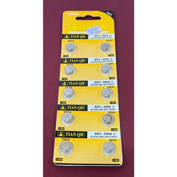 TIANQIU - 10 Pcs Alkaline Battery AG / 392A - 1.55 V - Picture 1 of 2